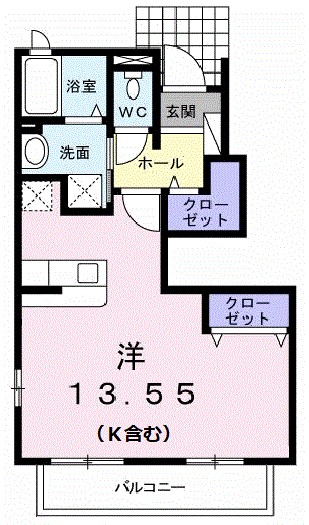 カレント・Ｋ 101号室 間取り