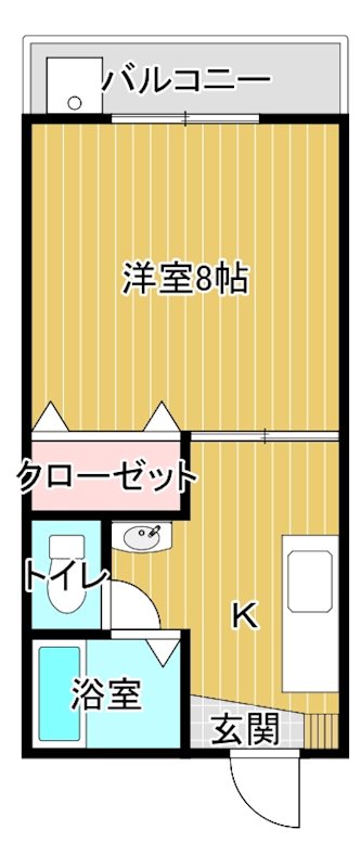 カレンハイツ 102号室 間取り