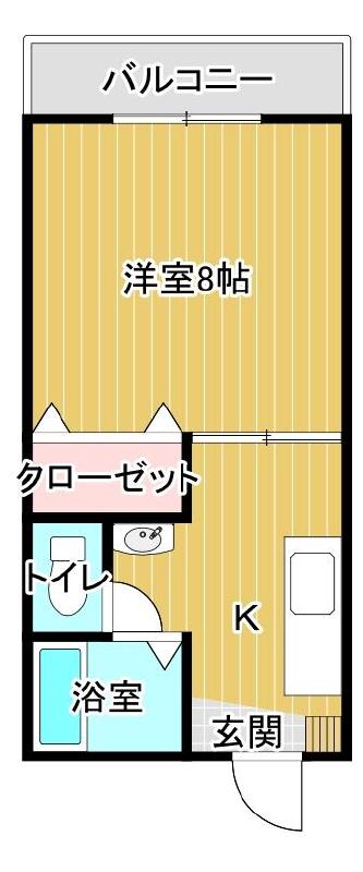 カレンハイツ 202号室 間取り