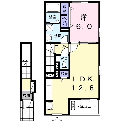パトロネージュ 205号室 間取り