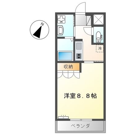 ブランシェコート 202号室 間取り