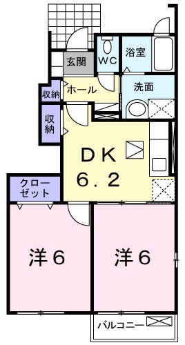 カルトナージュ 101号室 間取り