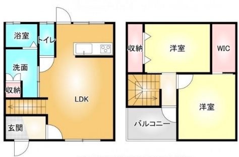 カンパニア西の土居   間取り