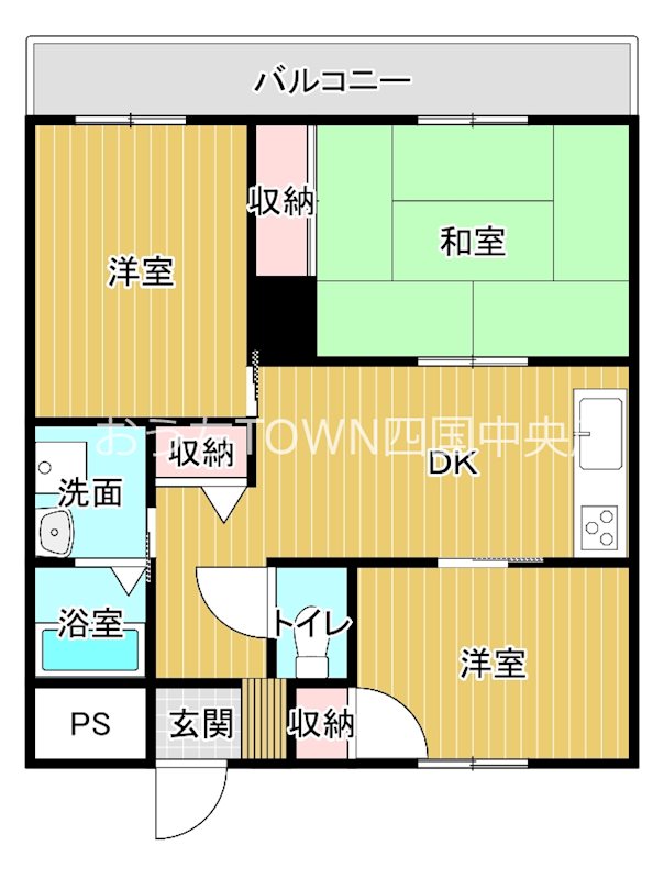 サンビオーズイブキ 404号室 間取り