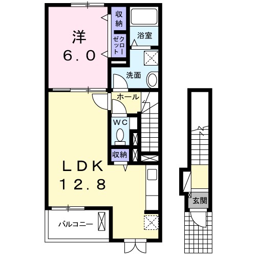 パトロネージュ 202号室 間取り