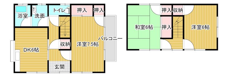 山口ＴＹ貸家 間取り