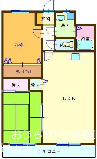ベルリッツ金子 203号室 間取り