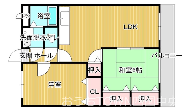 オレンジマンション 302号室 間取り