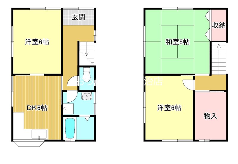 池内住宅 Ｅ号室 間取り