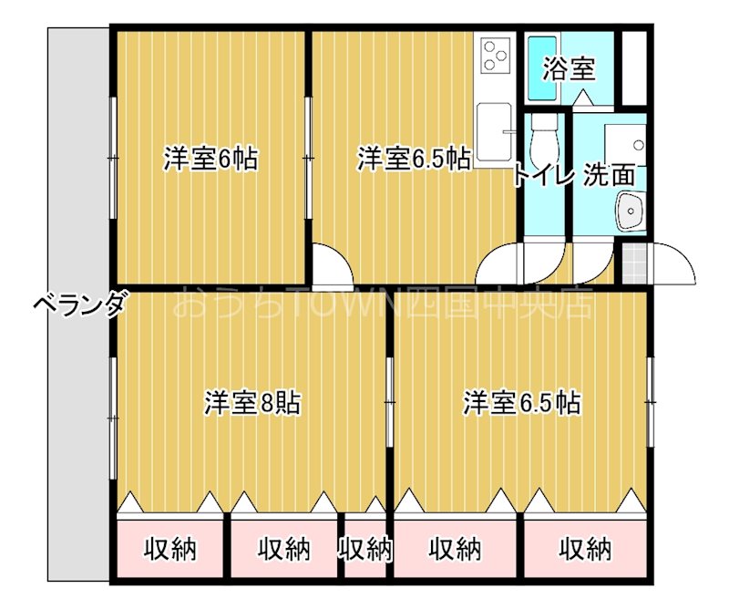 ビューテラス福田 103号室 間取り