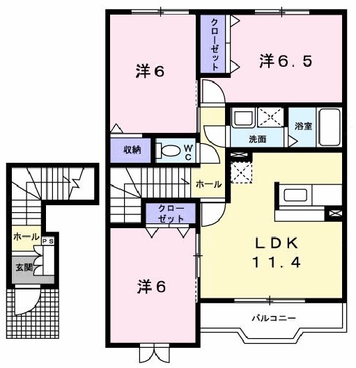 セイラン 203号室 間取り