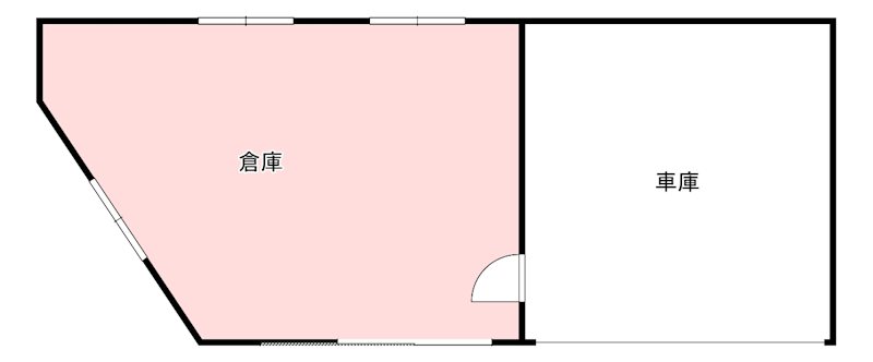 中曽根町倉庫 1号室 間取り