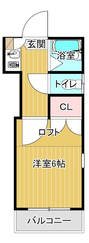 ピスカートルK 101号室 間取り