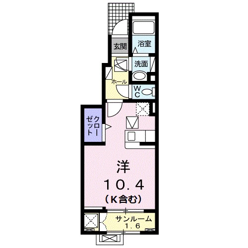 村上ハイツ 103号室 間取り