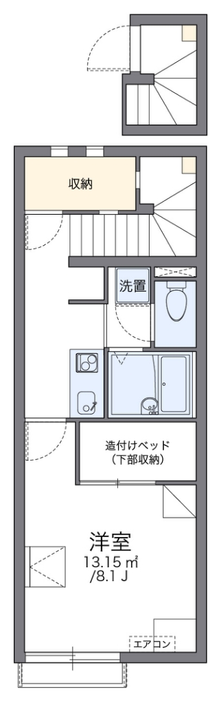 レオネクストハッピー 206号室 間取り