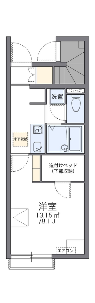 レオネクストハッピー 108号室 間取り