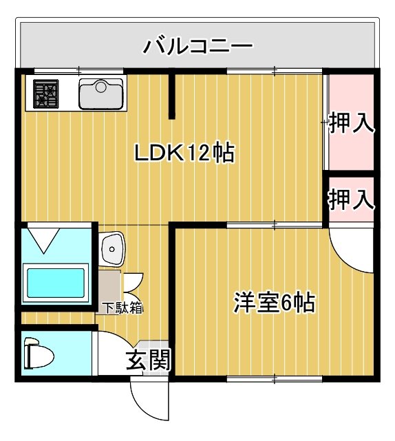 ハイツ山西 間取り