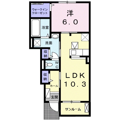 Ｈｅａｒｔ未来　寒川 間取り