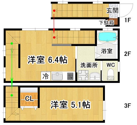 コーセリ東矢口 間取り