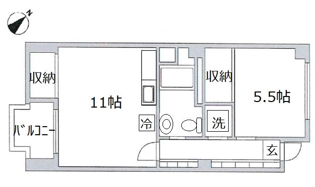 代々木フラワーマンション 間取り