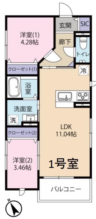 アーツ駒込 間取り