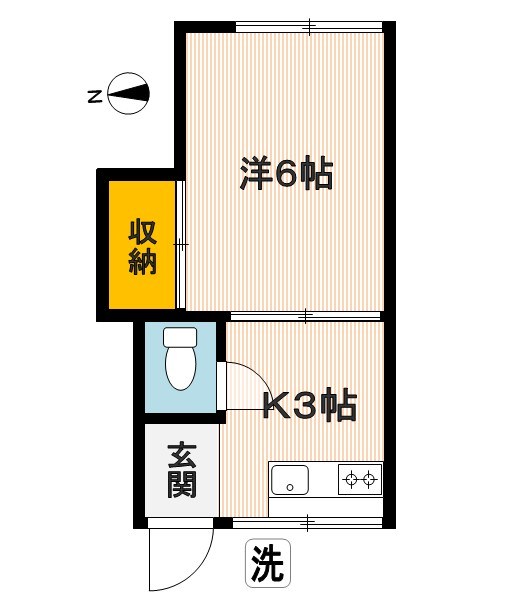 第二荘 202号室 間取り