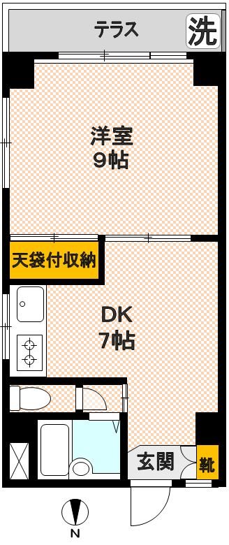 ドルチェ桜井 106号室 間取り