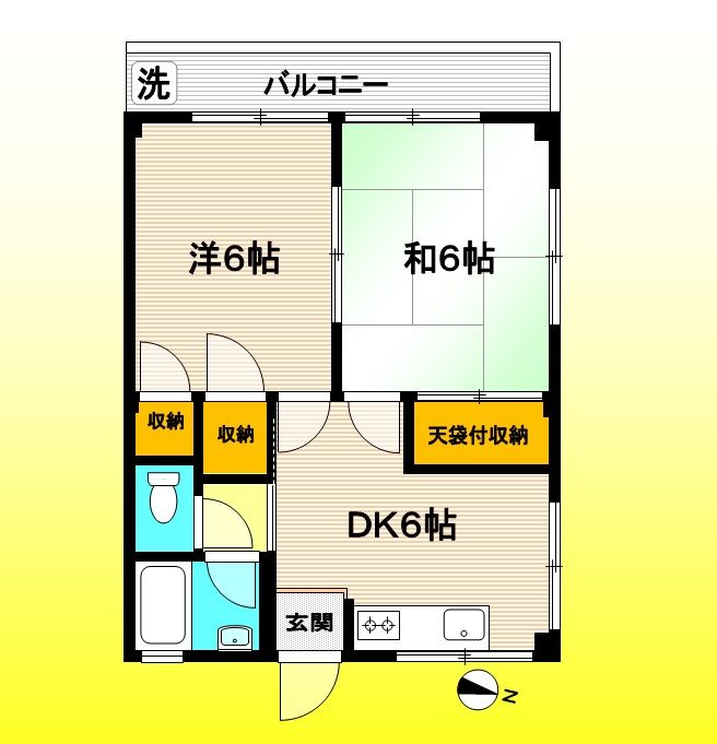 荻野マンション 103号室 間取り