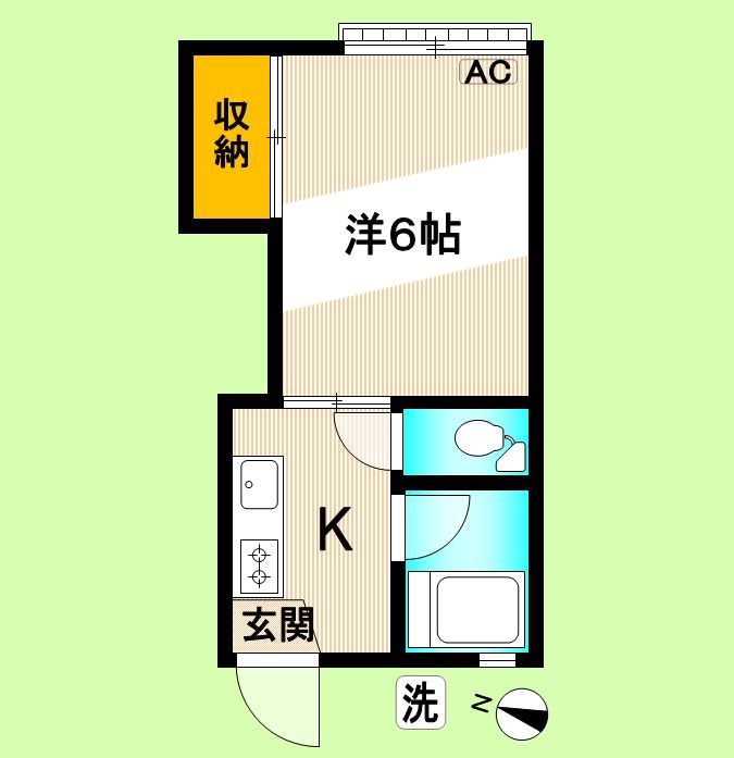 ハイムモトヤマ 205号室 間取り