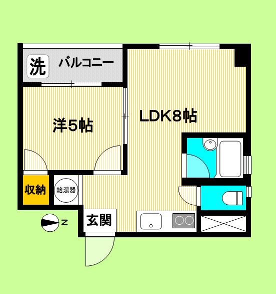 佐藤ビル 601号室 間取り