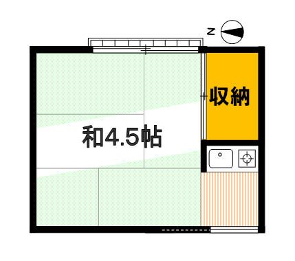 平友荘 12号室 間取り