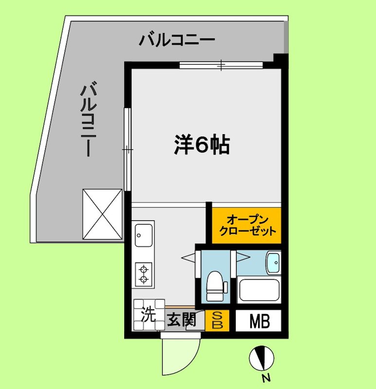 ドミールタカラ 401号室 間取り