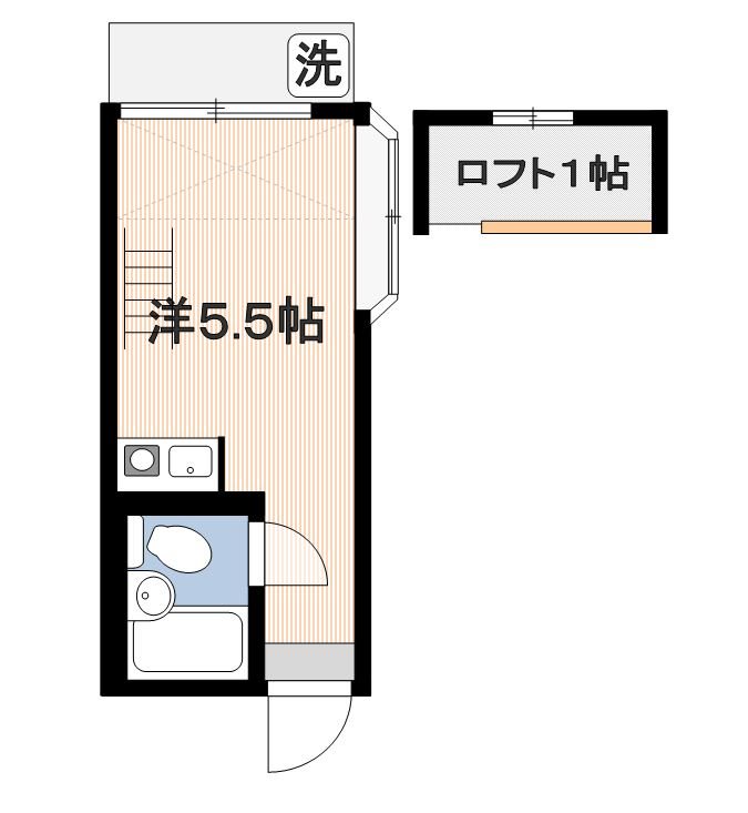 ＷＡＫＡＭＩＹＡ２２１２ 205号室 間取り