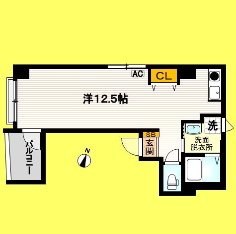 アーバンハイツ牡丹 201号室 間取り