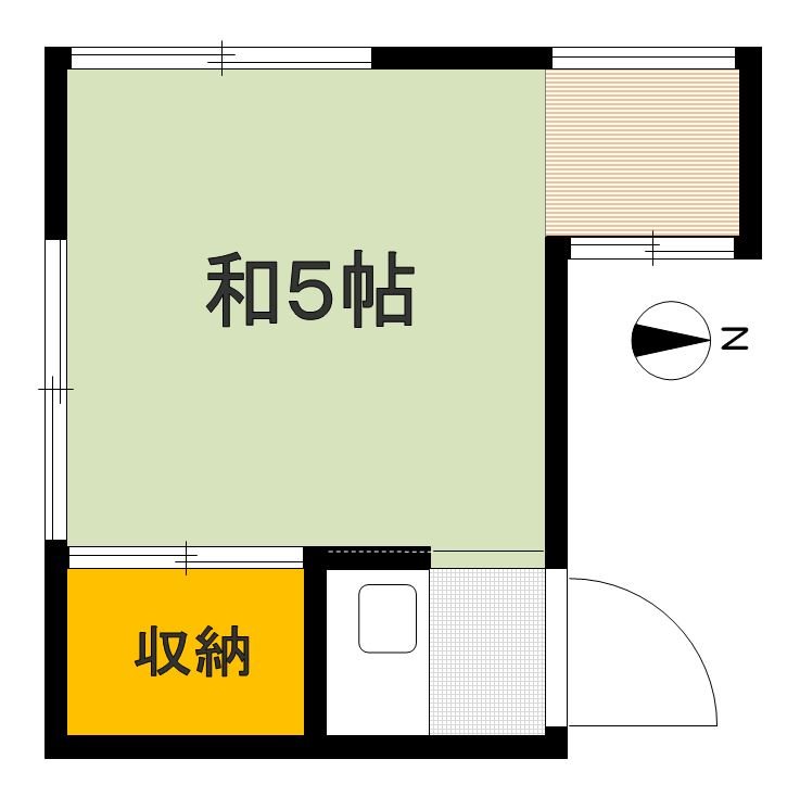 幸永荘  205号室 間取り
