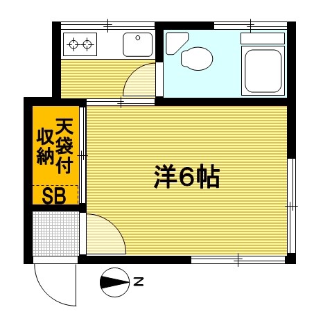 Ｄ号室 間取り