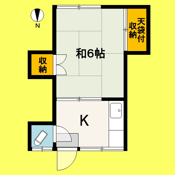 いずみ荘 2号室 間取り