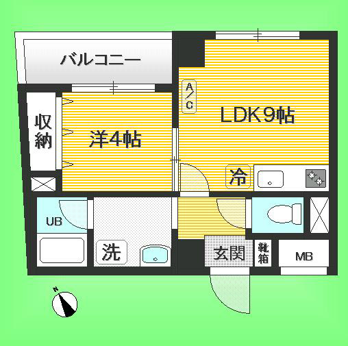 ハイリードセイフウ 806号室 間取り