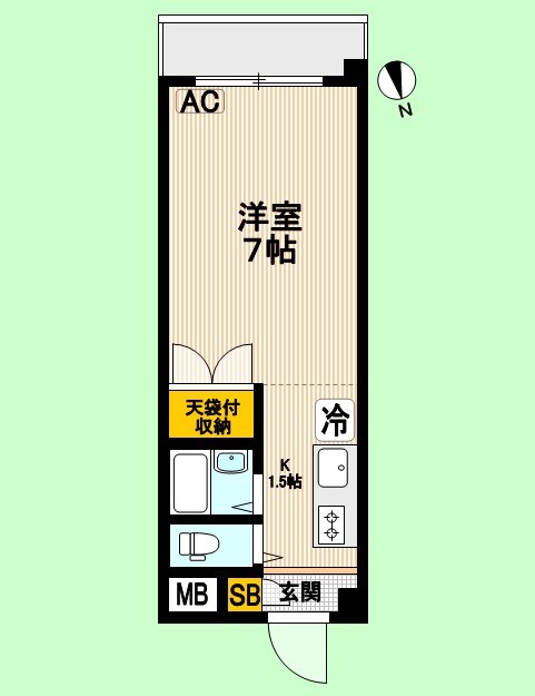 ドミールタカラ 106号室 間取り