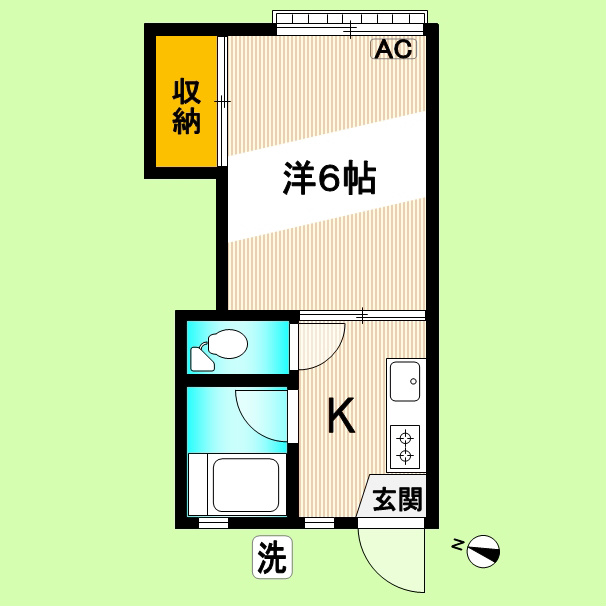 ハイムモトヤマ 203号室 間取り