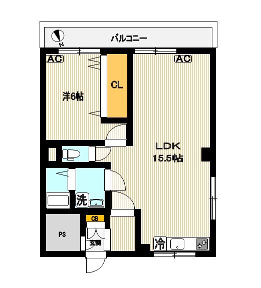 レジ東郷 33号室 間取り