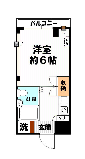 ＦＡＭＳ　ＡＬＬＥＹ 303号室 間取り