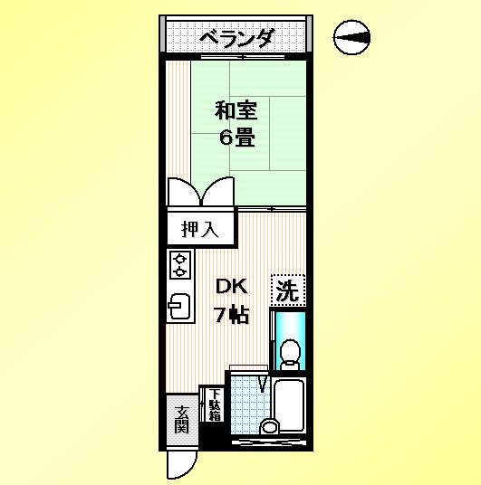 ペガサスビル 302号室 間取り