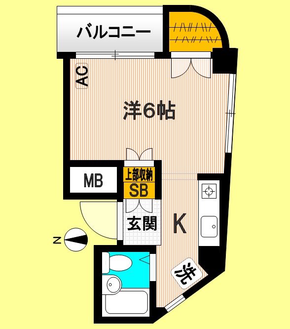 リベルテ新中野 502号室 間取り