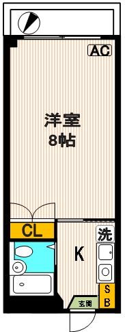 シティーコート幡ヶ谷 202号室 間取り