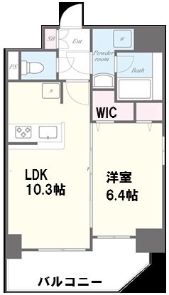 グリシーヌ弥生 401号室 間取り