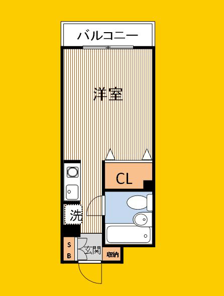 エスタ梅ヶ丘 308号室 間取り