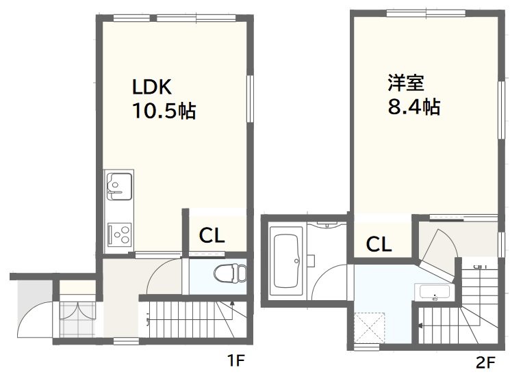 Peony C号室 間取り