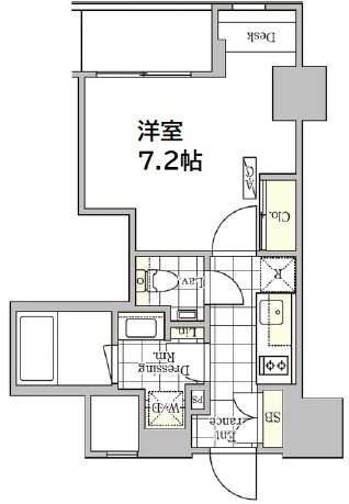 アンパサンド北新宿 205号室 間取り