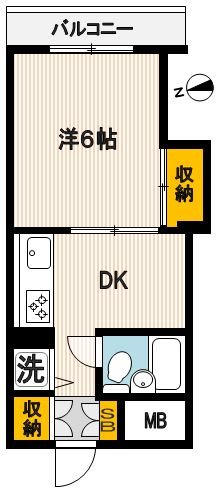 関東バス高井戸ハイツ 206号室 間取り